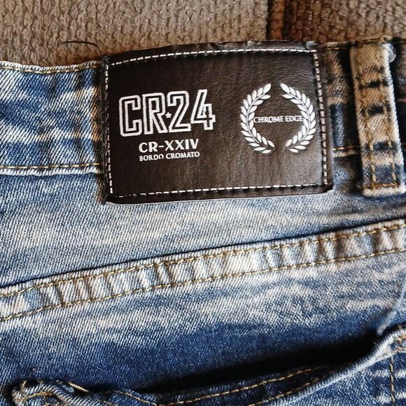 Distressed Blue Denim Shorts RL3 - Picture 3 of 6